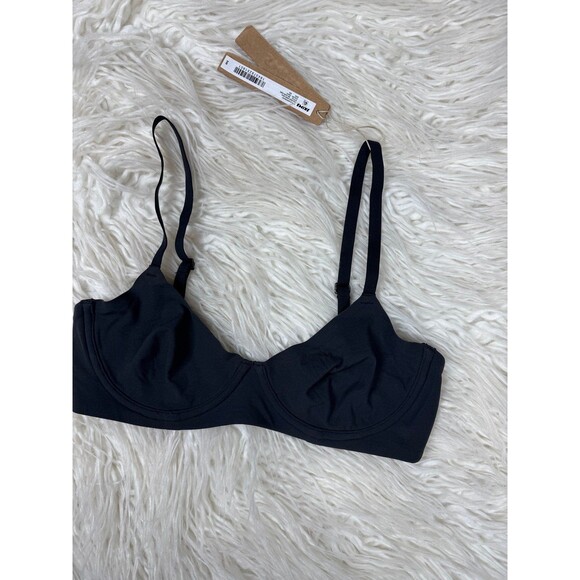 Skims Fits Everybody Unlined Demi Bra Onyx Size 32C - Picture 3 of 6